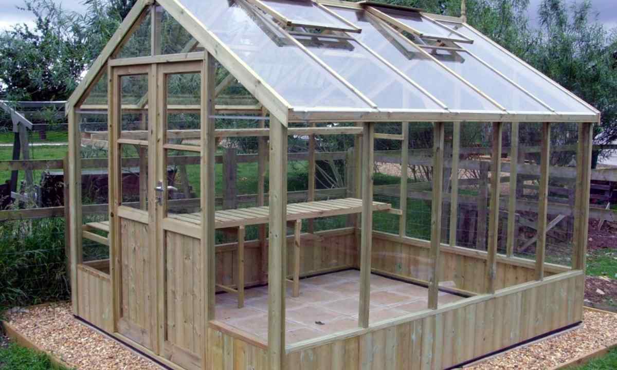 How to build the wooden greenhouse the hands